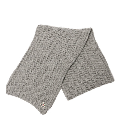 モンクレール 美品 ニットマフラー C2 093 グレー メンズ MONCLER