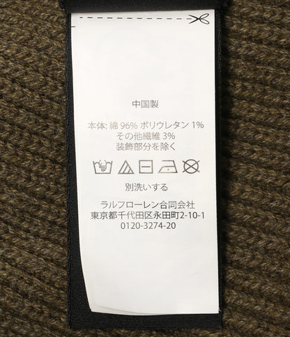 ダブルアールエル ニット帽 コットン ウォッチキャップ OLIVE メンズ SIZE ONE SIZE Double RL