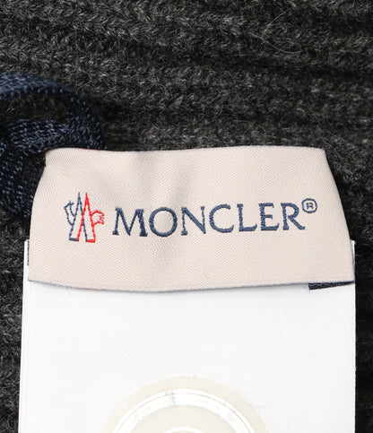 モンクレール 美品 ニット帽 D2 091 グレー カシミヤ100％ メンズ MONCLER