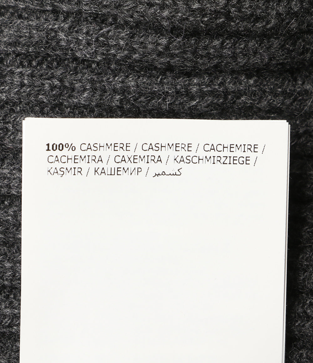 モンクレール 美品 ニット帽 D2 091 グレー カシミヤ100％ メンズ MONCLER
