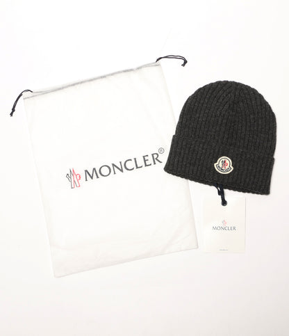 モンクレール ニット帽 D2 091 グレー カシミヤ100％ メンズ MONCLER