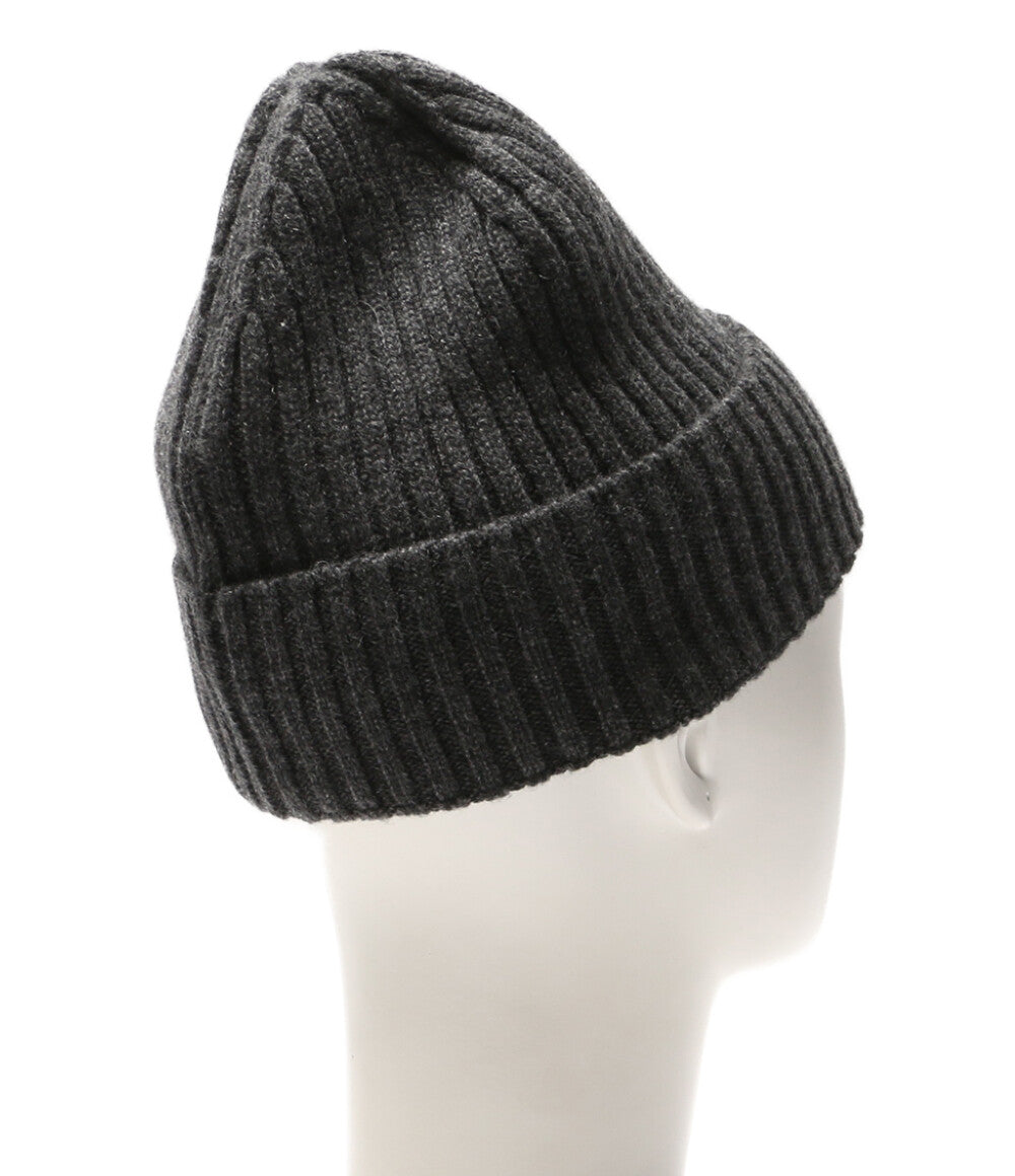 モンクレール 美品 ニット帽 D2 091 グレー カシミヤ100％ メンズ MONCLER