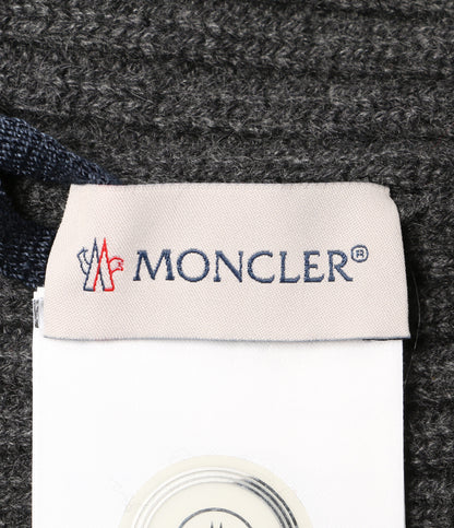 モンクレール 美品 ニット帽 D2 091 グレー カシミヤ100％ メンズ MONCLER