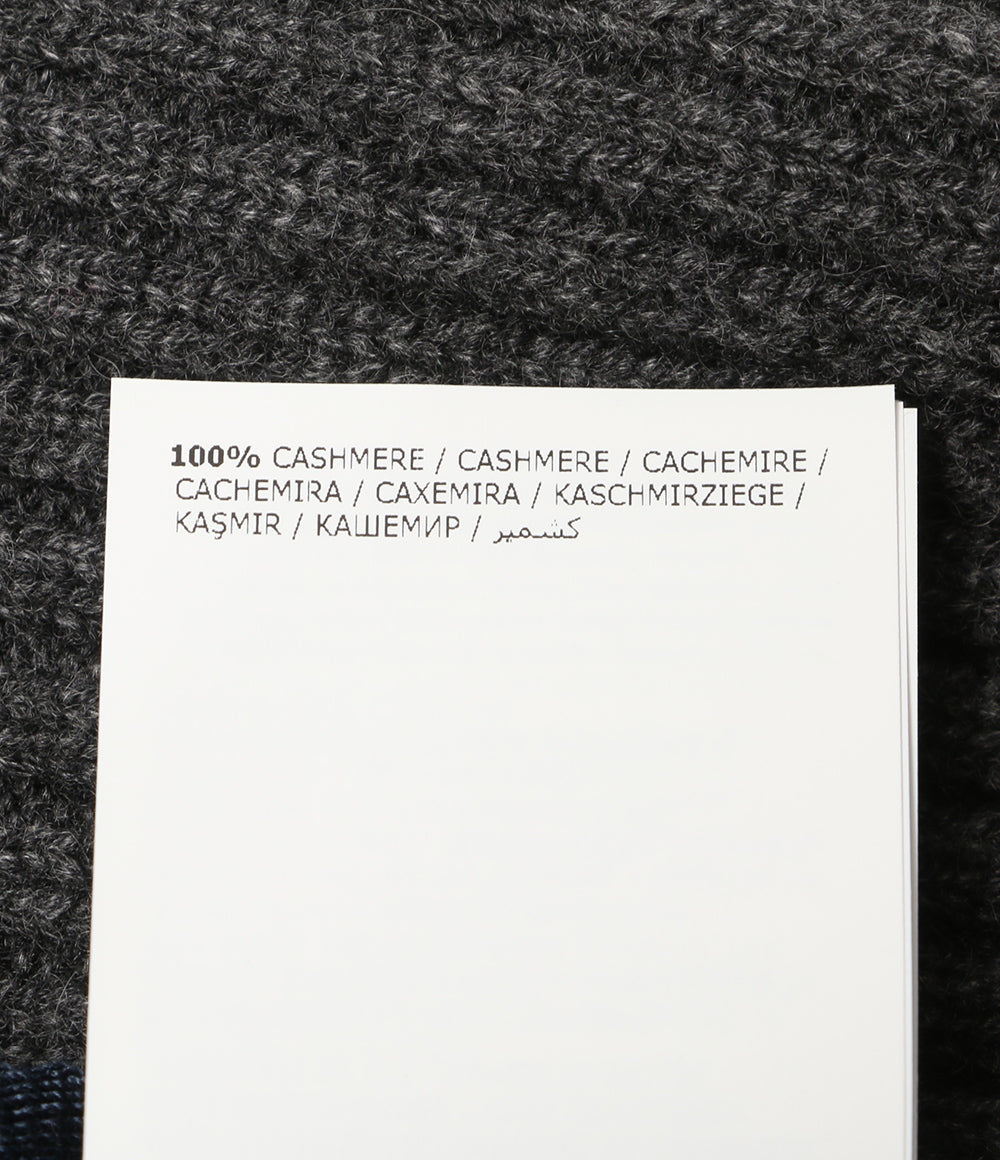 モンクレール 美品 ニット帽 D2 091 グレー カシミヤ100％ メンズ MONCLER