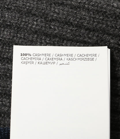 モンクレール 美品 ニット帽 D2 091 グレー カシミヤ100％ メンズ MONCLER