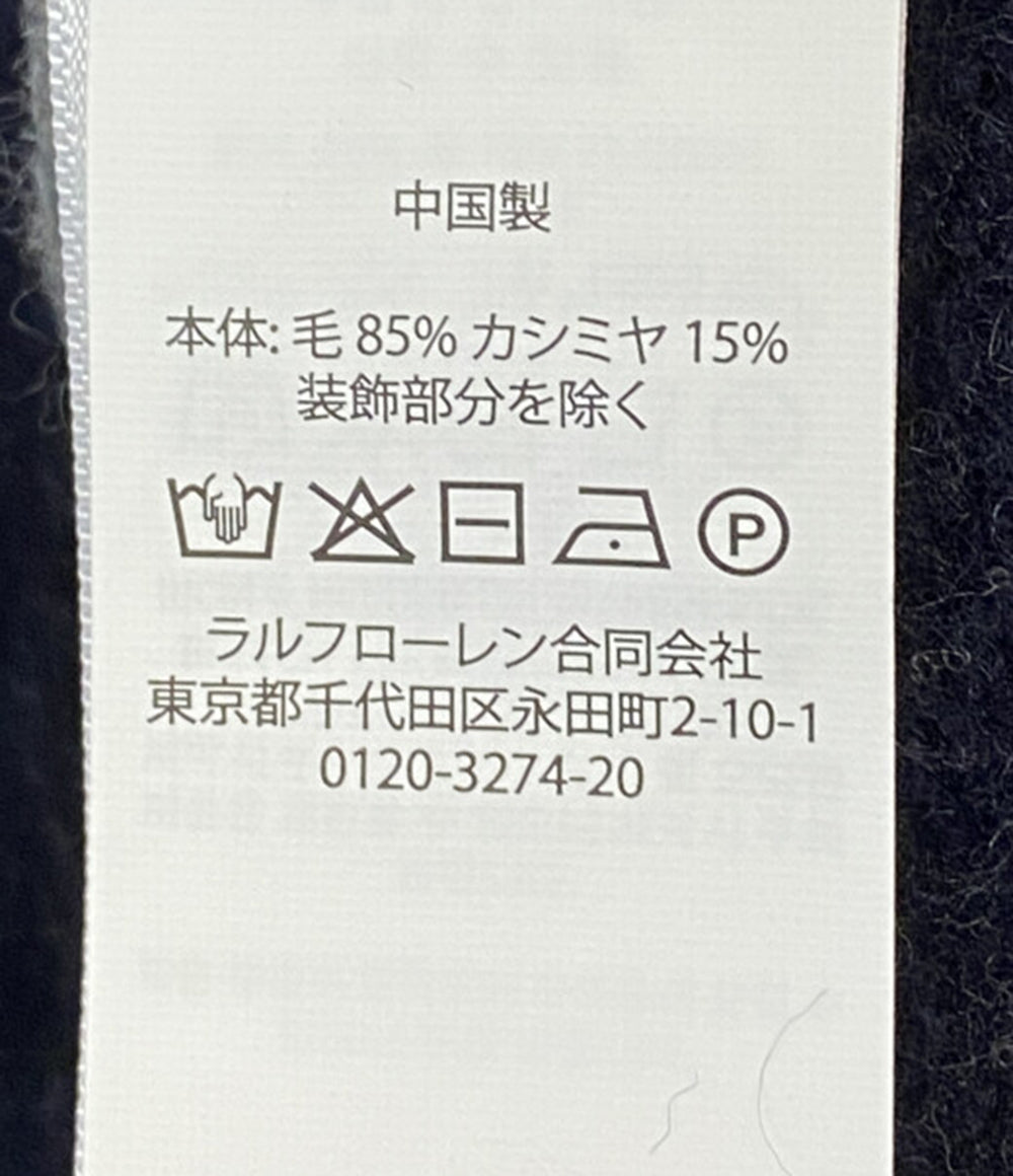 ポロ・ラルフローレン 長袖ポロシャツ ラガーシャツ カシミヤ混 ボーダー メンズ SIZE L POLO RALPH LAUREN