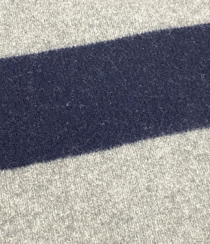 ポロ・ラルフローレン 長袖ポロシャツ ラガーシャツ カシミヤ混 ボーダー メンズ SIZE L POLO RALPH LAUREN