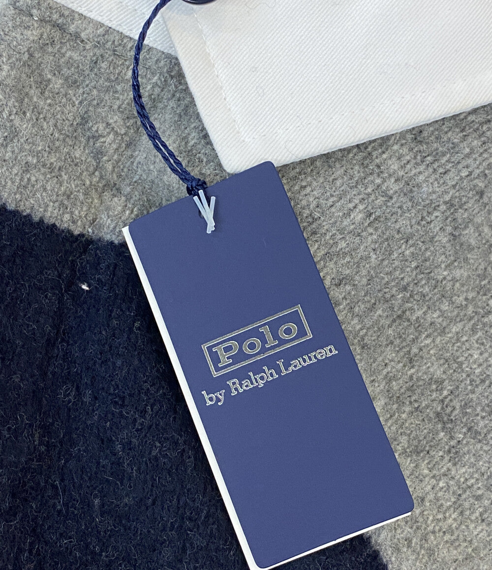 ポロ・ラルフローレン 長袖ポロシャツ ラガーシャツ カシミヤ混 ボーダー メンズ SIZE L POLO RALPH LAUREN