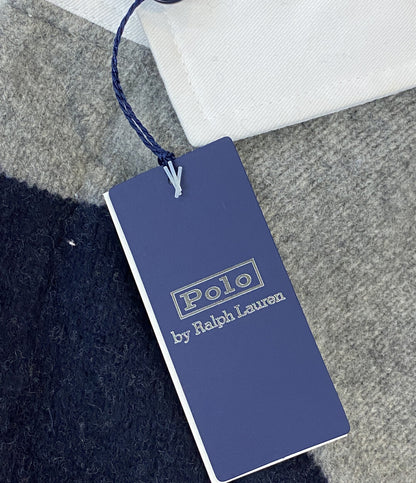ポロ・ラルフローレン 長袖ポロシャツ ラガーシャツ カシミヤ混 ボーダー メンズ SIZE L POLO RALPH LAUREN