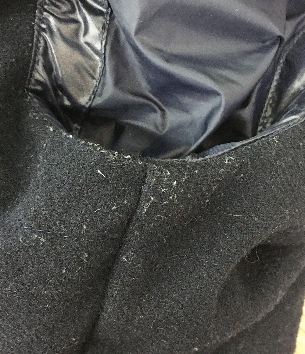 POLO RALPH LAUREN ダウンベスト ウール×ナイロン フード付 ネイビー メンズ SIZE L ポロ・ラルフローレン