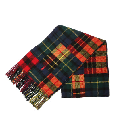 ポロ・ラルフローレン ストール パッチワーク チェック NAVY×RED メンズ SIZE ONE SIZE POLO RALPH LAUREN