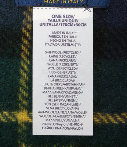 ポロ・ラルフローレン ストール パッチワーク チェック NAVY×RED メンズ SIZE ONE SIZE POLO RALPH LAUREN