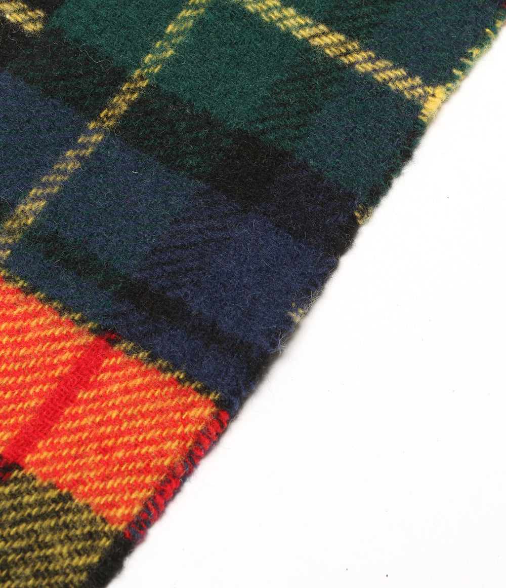 ポロ・ラルフローレン ストール パッチワーク チェック NAVY×RED メンズ SIZE ONE SIZE POLO RALPH LAUREN