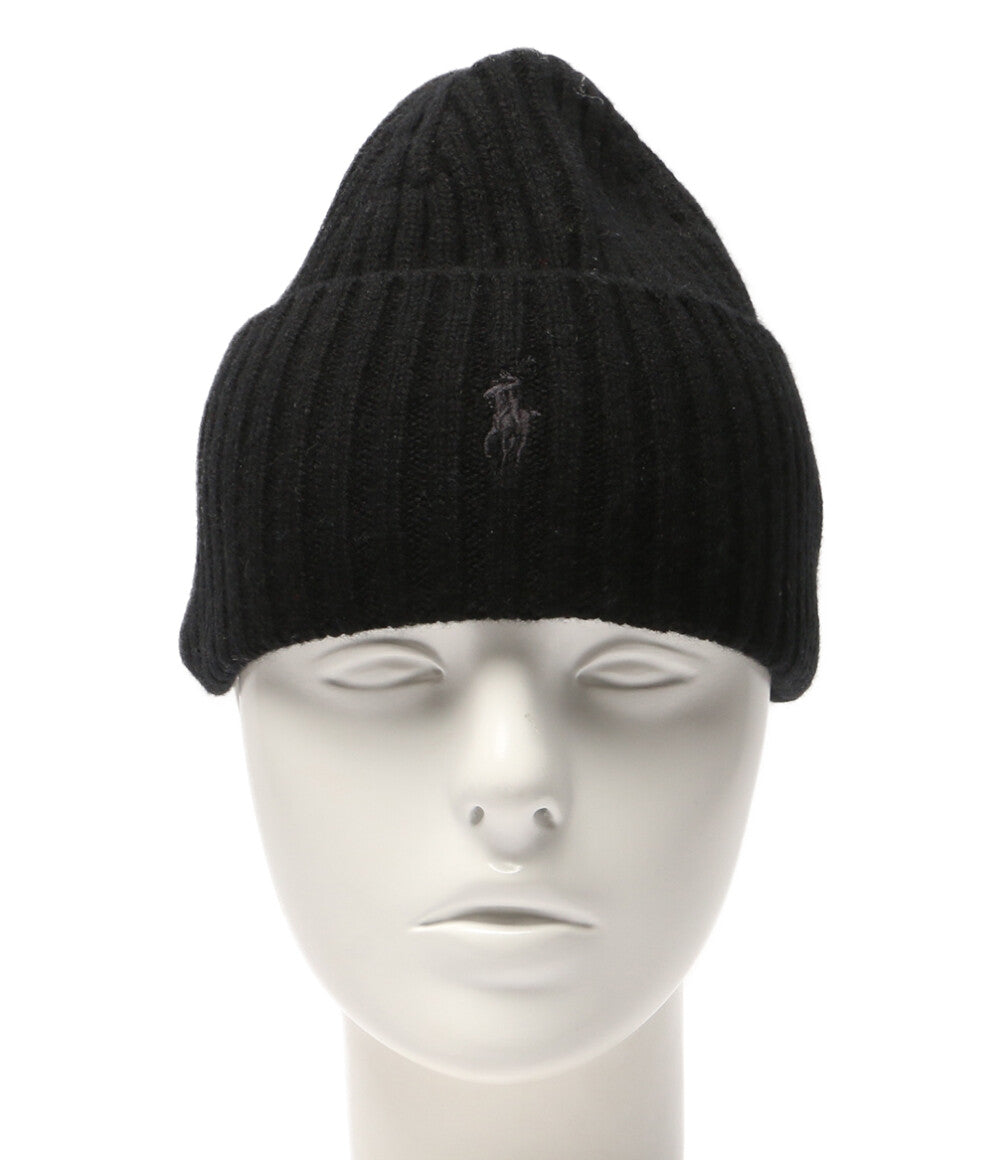 ポロ・ラルフローレン ニット帽 リブ ブラック タグ付 メンズ SIZE ONE SIZE POLO RALPH LAUREN