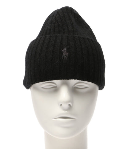 ポロ・ラルフローレン ニット帽 リブ ブラック タグ付 メンズ SIZE ONE SIZE POLO RALPH LAUREN