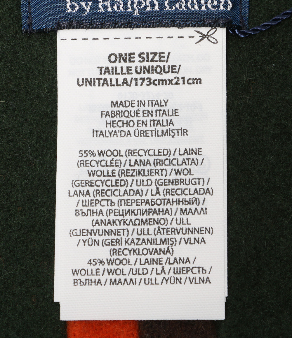 ポロ・ラルフローレン クレストストライプド ウール マフラー メンズ SIZE ONE SIZE POLO RALPH LAUREN