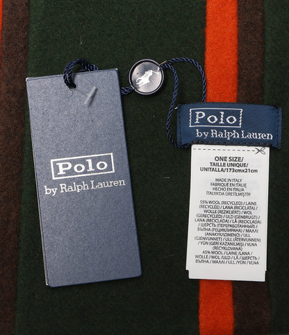 ポロ・ラルフローレン クレストストライプド ウール マフラー メンズ SIZE ONE SIZE POLO RALPH LAUREN