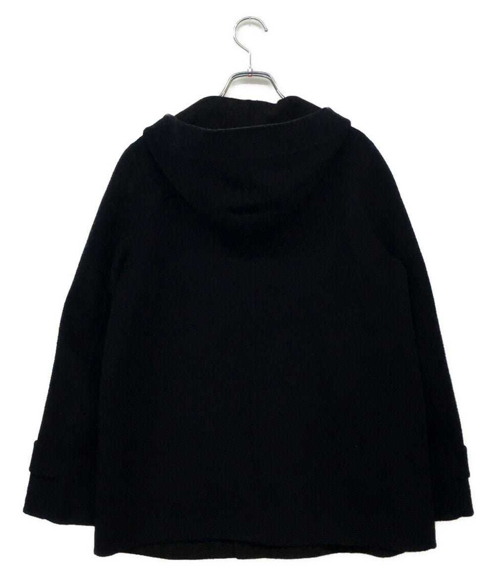 ギャルリーヴィー ピーコート ダブルフェイス ネイビー フーディー 100％カシミヤ レディース SIZE 1 GALERIE VIE