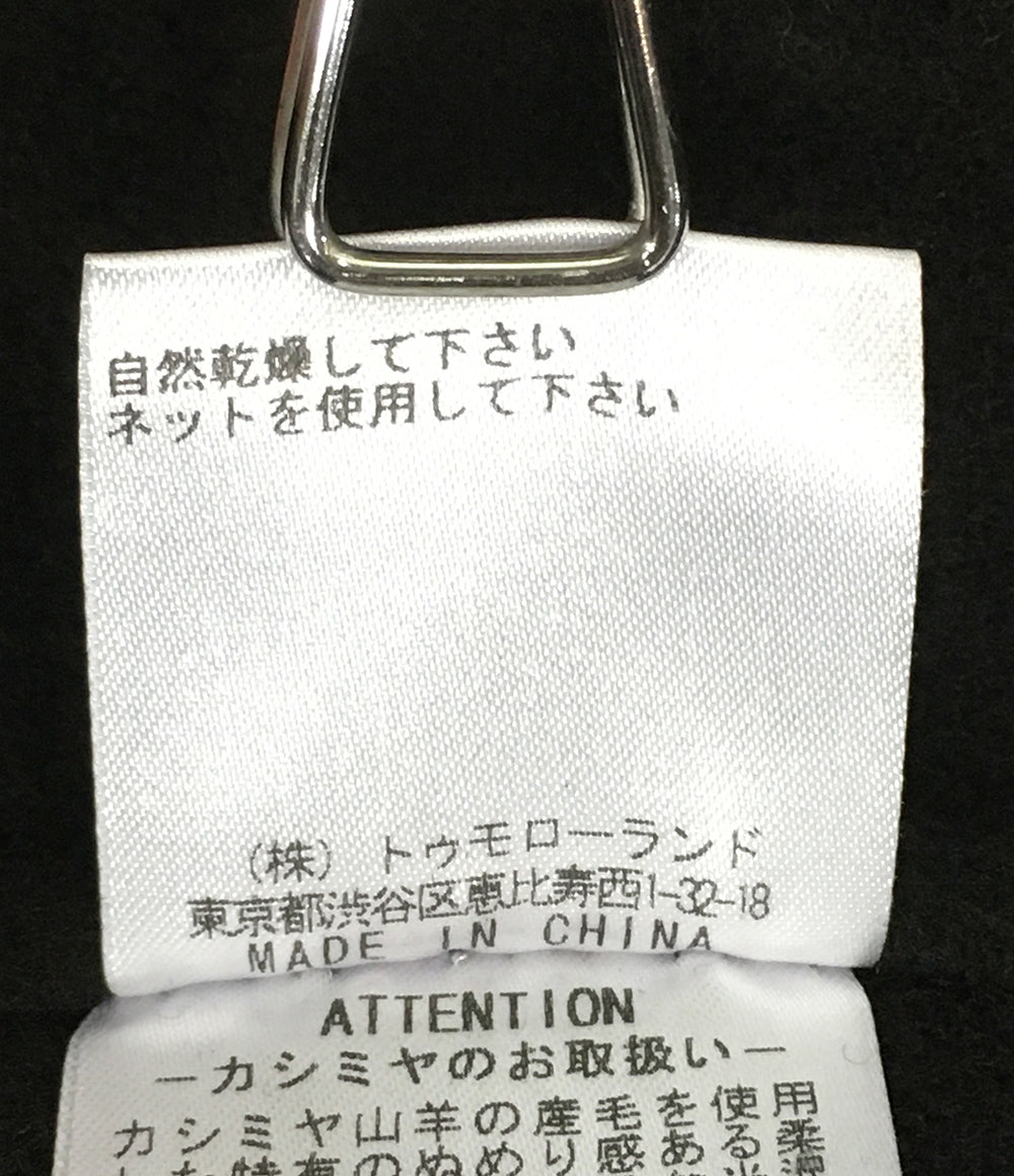 ギャルリーヴィー ピーコート ダブルフェイス ネイビー フーディー 100％カシミヤ レディース SIZE 1 GALERIE VIE