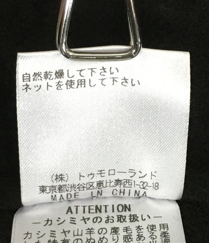 ギャルリーヴィー ピーコート ダブルフェイス ネイビー フーディー 100％カシミヤ レディース SIZE 1 GALERIE VIE