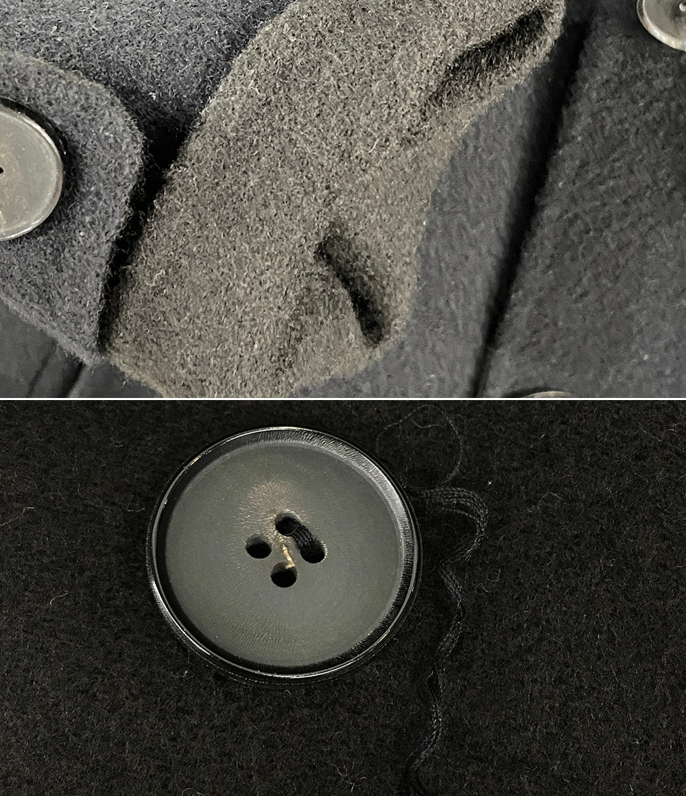 ギャルリーヴィー ピーコート ダブルフェイス ネイビー フーディー 100％カシミヤ レディース SIZE 1 GALERIE VIE