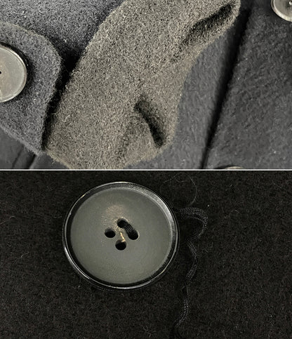 ギャルリーヴィー ピーコート ダブルフェイス ネイビー フーディー 100％カシミヤ レディース SIZE 1 GALERIE VIE