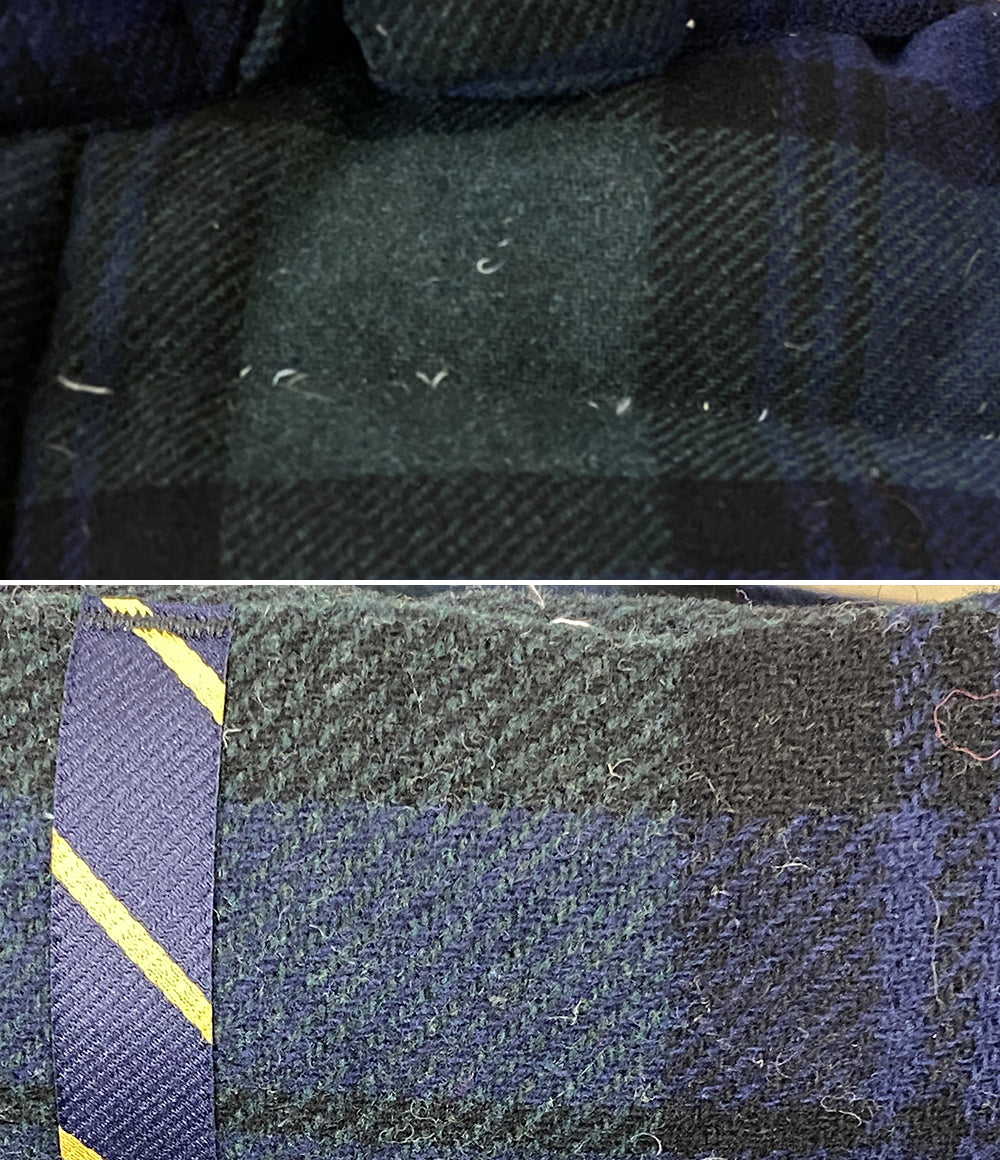 POLO RALPH LAUREN ダウンジャケット チェック ウールブレンド フーディー メンズ SIZE L ポロ・ラルフローレン