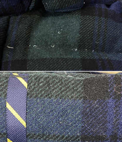 POLO RALPH LAUREN ダウンジャケット チェック ウールブレンド フーディー メンズ SIZE L ポロ・ラルフローレン