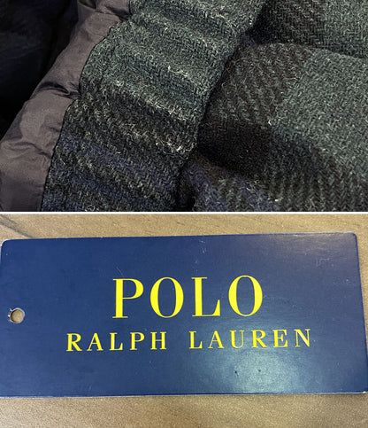POLO RALPH LAUREN ダウンジャケット チェック ウールブレンド フーディー メンズ SIZE L ポロ・ラルフローレン