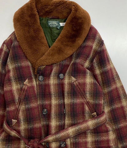 美品 POLO COUNTRY ポロカントリー ラルフローレン ピーコート チェック ボア 2024 メンズ SIZE L