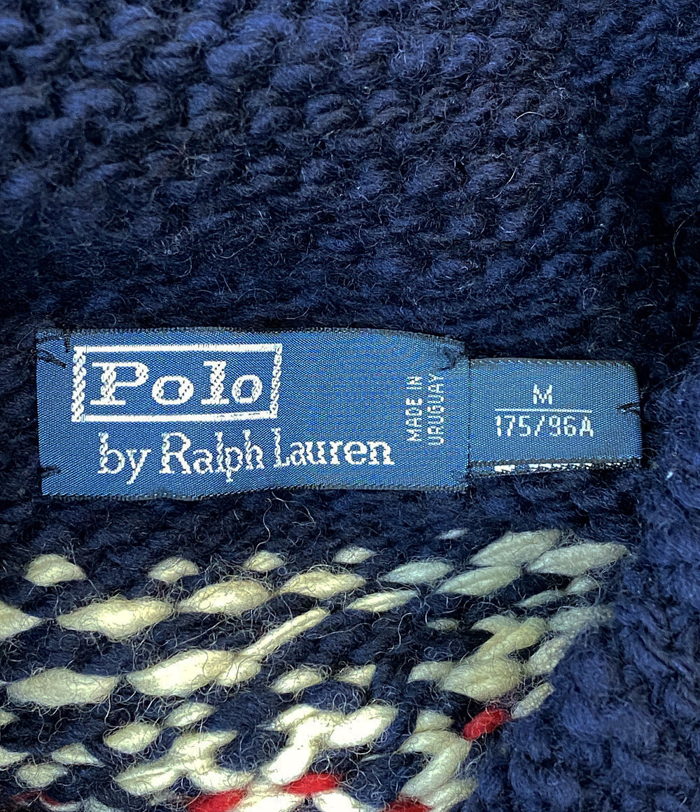 POLO RALPH LAUREN セーター ノルディック柄 フルジップ カウチン