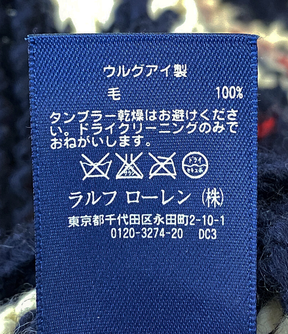 POLO RALPH LAUREN セーター ノルディック柄 フルジップ カウチン メンズ SIZE M ポロ・ラルフローレン