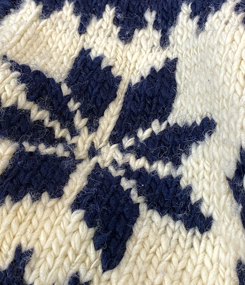 POLO RALPH LAUREN セーター ノルディック柄 フルジップ カウチン
