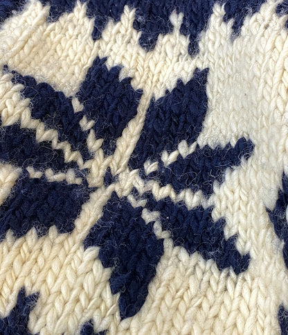POLO RALPH LAUREN セーター ノルディック柄 フルジップ カウチン メンズ SIZE M ポロ・ラルフローレン
