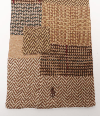 ポロ・ラルフローレン マフラー パッチワーク ウール 柄 メンズ SIZE ONE SIZE POLO RALPH LAUREN