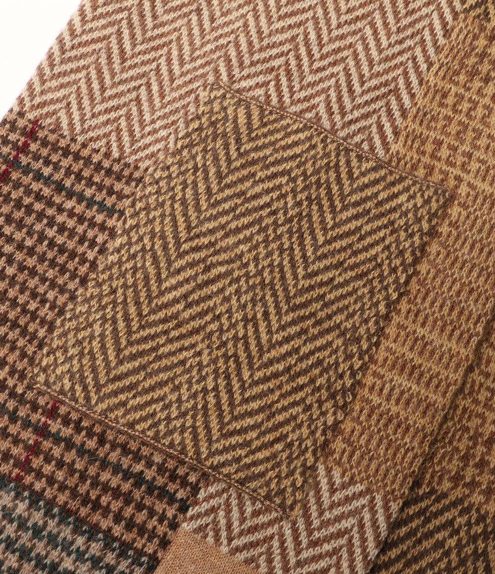 ポロ・ラルフローレン マフラー パッチワーク ウール 柄 メンズ SIZE ONE SIZE POLO RALPH LAUREN