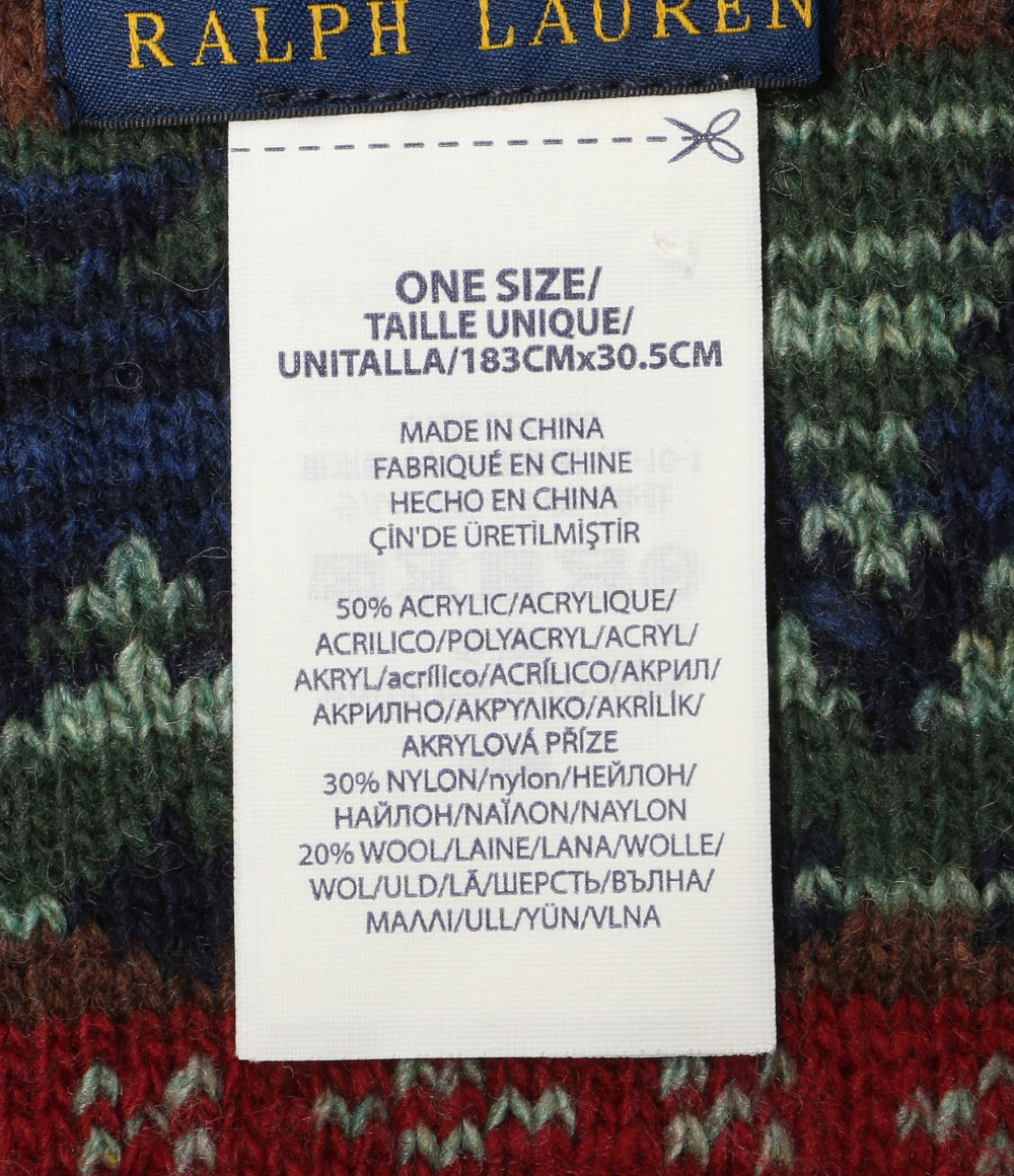 POLO RALPH LAUREN ネイティブ柄 マフラー メンズ SIZE ONE SIZE ポロ