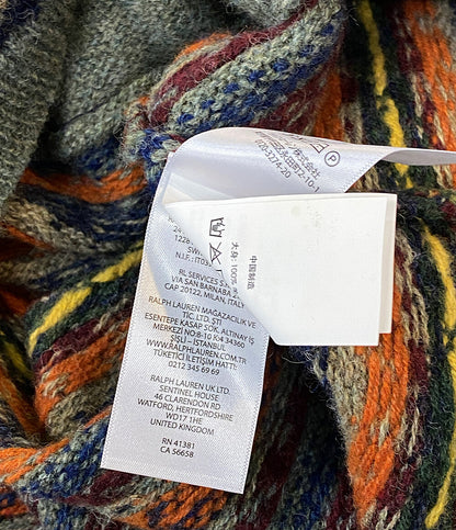 美品 POLO RALPH LAUREN フェアアイルニット ポケ付 メンズ SIZE XL ポロ・ラルフローレン