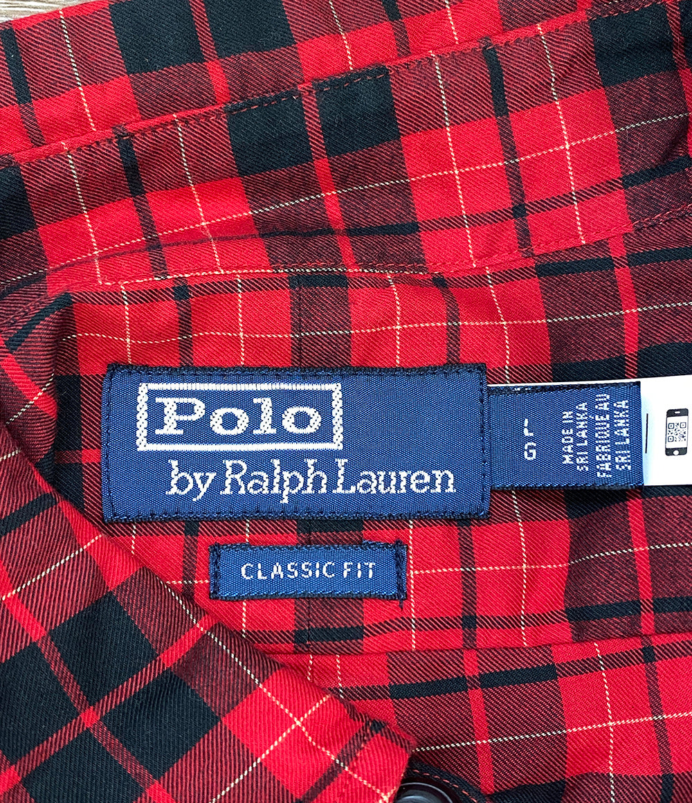 POLO RALPH LAUREN 長袖シャツ CLASSIC FIT ワーク チェック メンズ SIZE L ポロ・ラルフローレン
