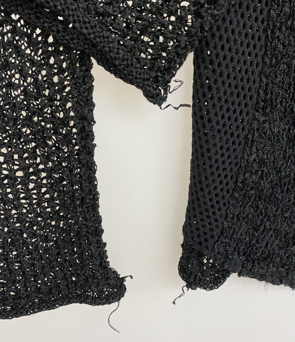 ジルサンダー 長袖ニット イタリア製 FLEECE WOOL レイヤード BLK レディース SIZE - JIL SANDER