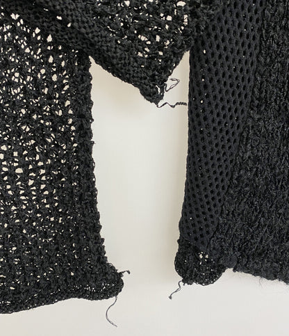 ジルサンダー 長袖ニット イタリア製 FLEECE WOOL レイヤード BLK レディース SIZE - JIL SANDER