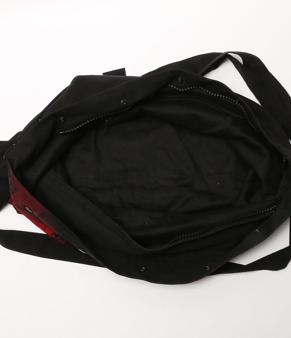 ヨウジヤマモトプールオム 総柄ショルダーバッグ HR-I41-236 メンズ YOHJI YAMAMOTO POUR HOMME