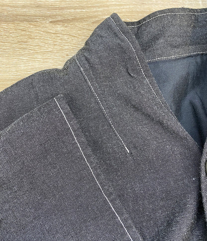 08sircus ノーカラージャケット garment dye coat グレー S18SM-CO03 メンズ SIZE 5 ゼロハチサーカス