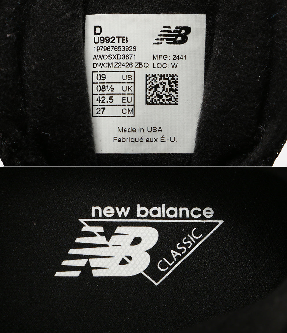 ニューバランス スニーカー USA black U992TB メンズ SIZE 27cm new balance