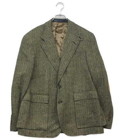 ポロバイラルフローレン テーラードジャケット 2B ヘリンボーン イタリア製 エルボーパッチ メンズ SIZE 42S POLO BY RALPH LAUREN