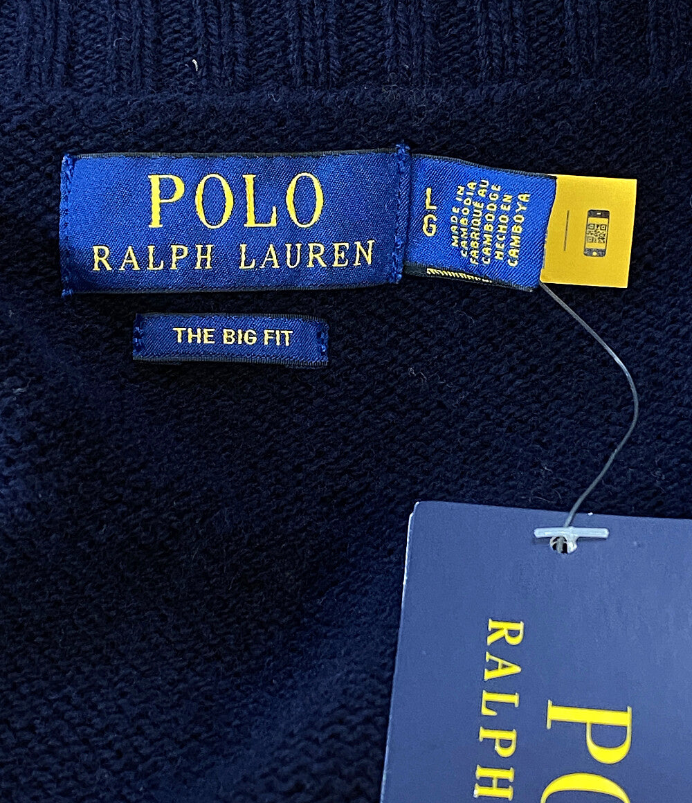 美品 POLO RALPH LAUREN 25FW ビッグフィットフラッグセーターベスト