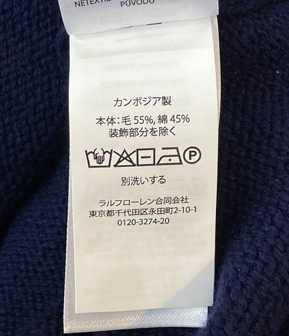 美品 POLO RALPH LAUREN 25FW ビッグフィットフラッグセーターベスト メンズ SIZE L ポロ・ラルフローレン
