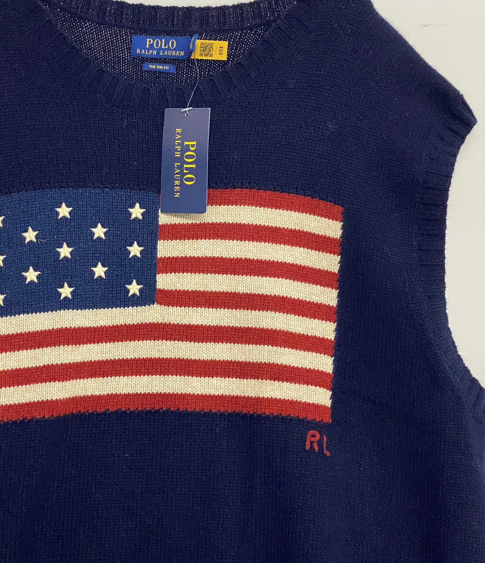 現行 POLO Ralph Lauren ラルフローレン(L)ベスト ワッペン POLO RALPH LAUREN - 古着 ポロ・ラルフローレン POLO RALPH LAUREN