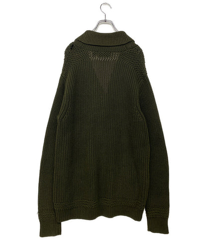 POLO RALPH LAUREN カーディガン PIMA COTTON ローゲージ ショールカラー OLIVE メンズ SIZE XL ポロ・ラルフローレン
