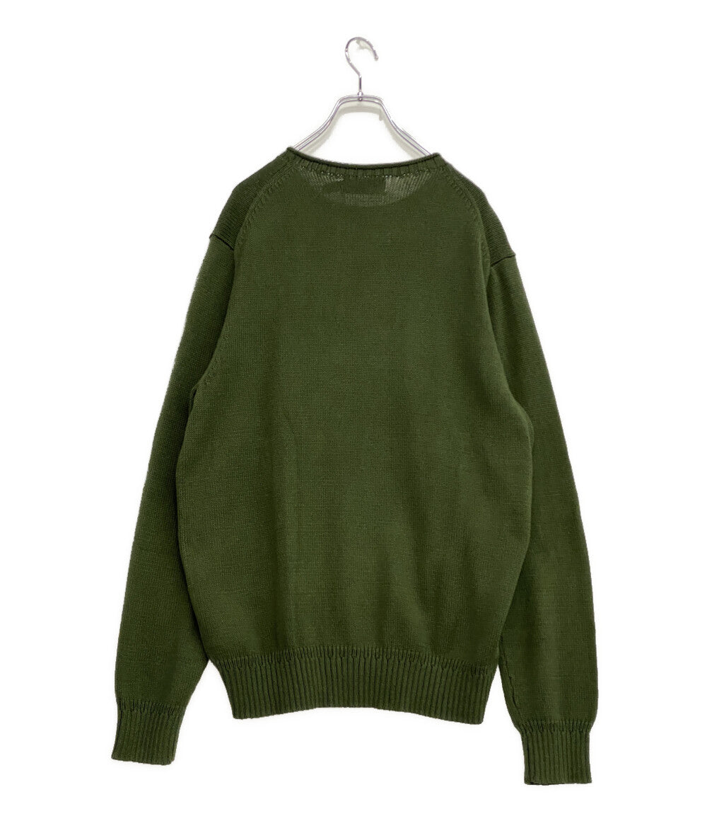 ポロ・ラルフローレン 美品 ニット POLO BEAR OLIVE メンズ SIZE L POLO RALPH LAUREN